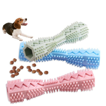 Durable Bite Resistant Dog Chew Stick, Leakage Food Dispensing Pet Teething Toy for Puppy Oral Teeth Cleaning