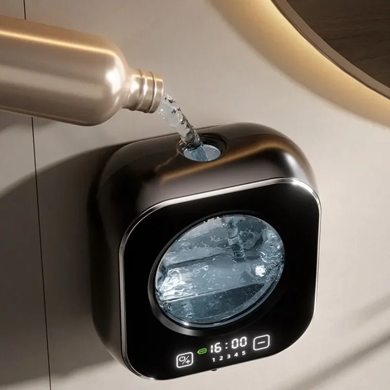 Wall Mounted Automatic Soap Dispenser with Large Capacity Non-contact Rechargeable Sensor Kitchen with LED Intelligence Cleaning