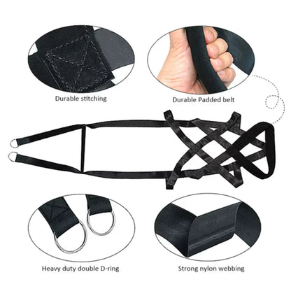 Large Working Dog Pull Training Leash Sled Safety Belt for Behavior Training Durable Dog Leash for Dog Sled Enthusiasts