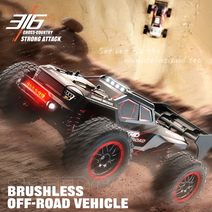 ZLL SG316 MAX 1:16 High Speed Drift Racing Car 80KM/H Brushless Motor 4WD RC Off Road Car Monster Trucks Toys for For Kids Gifts