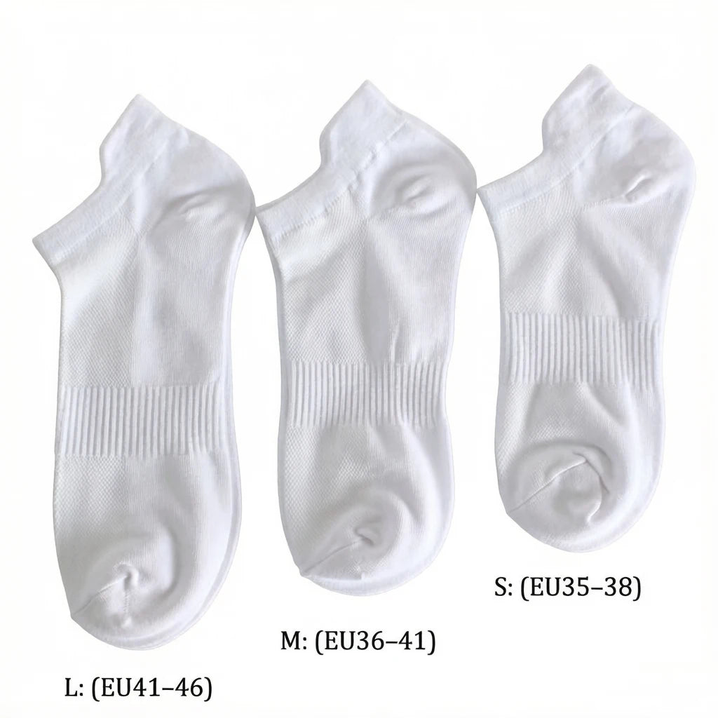 10 Pairs 100% Cotton Men Socks Summer Thin Breathable Socks High Quality No Show Boat Socks Black White Gray Short For Students