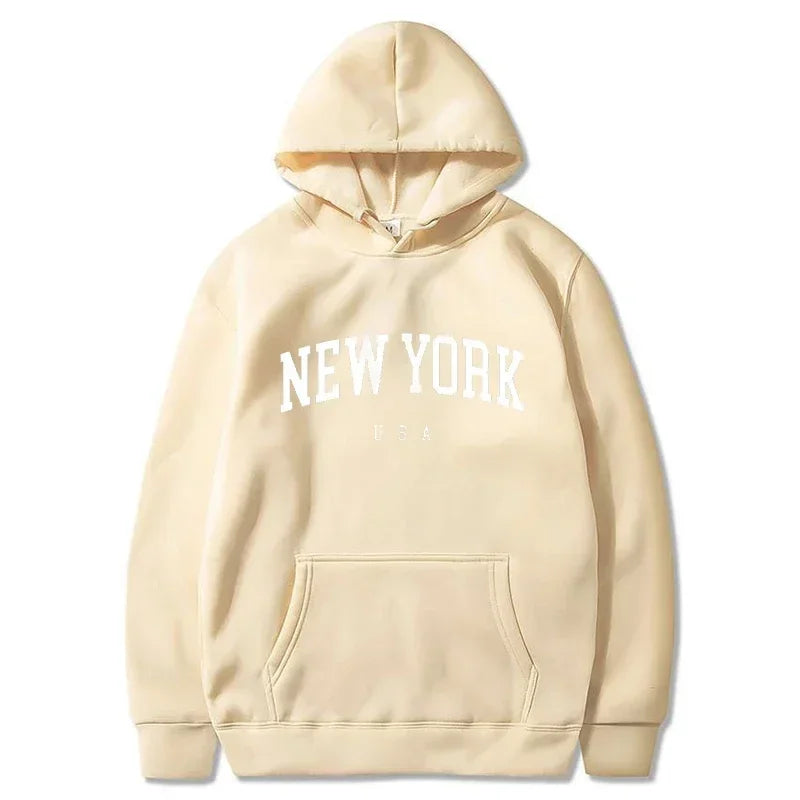 Letter Printed Hoodies Men Women Fashion Graphic Sweatshirts Casual Harajuku Pullover Sportswear