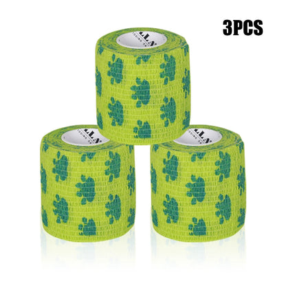 16/10/3PCS Tattoo Grip Bandage Colorful Self Adhesive Wrap 5cm X 4.5m Non Slip Handle Tape Tattoo Machine Grip Cover Supplies