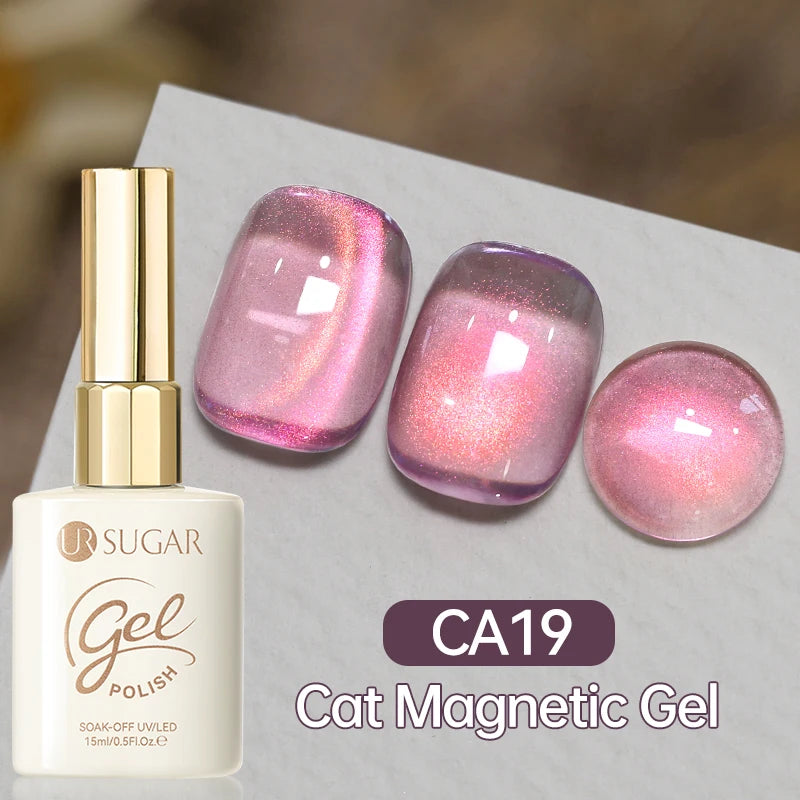 UR SUGAR 15ml Cat Magnetic Gel Nail Polish 30 Colors Semi Permanent Magnetic Gel UV/LED Soak Off Painting Vanrish Design