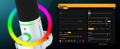 MAONO PD200X RGB Gaming Microphone Dynamic Microphone USB/XLR Dual Mode Microphone Podcast Mic RGB XLR/USB Gaming Podcasting Mic