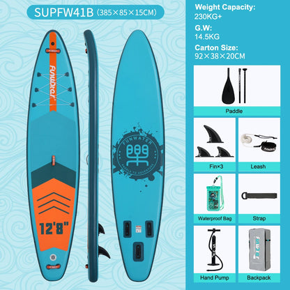 FunWater uppblåsbart SUP-bräde med tillbehör – flera storlekar