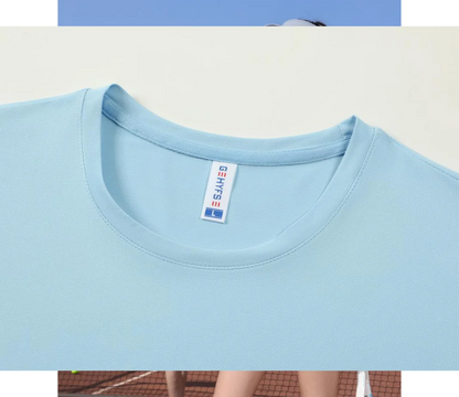 Herr Sport T-Shirt 2026 – Quick Dry Logotryck Brodyr Kortärm O-ringad Andningsbar 8 Färger S–4XL