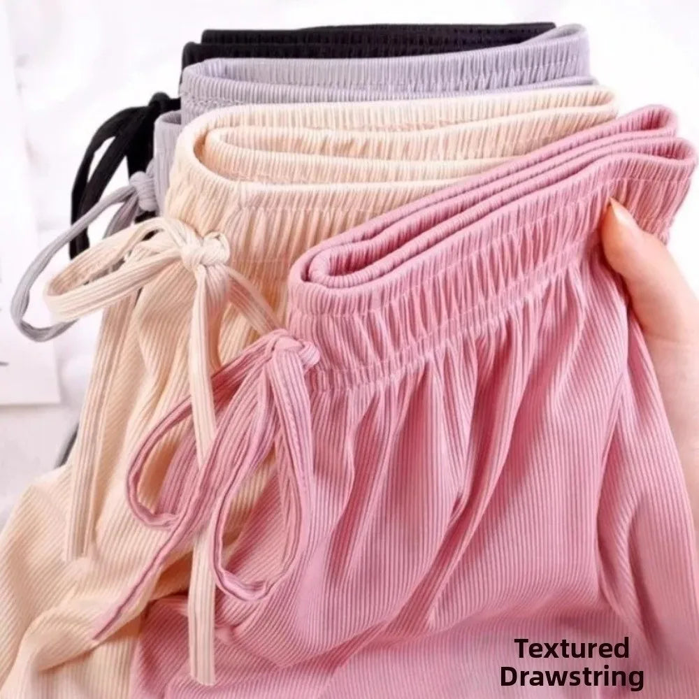 Dam Vida Byxor med Elastisk Midja – Lös Passform i Andningsbart Tyg, 3 Färger, M–XL