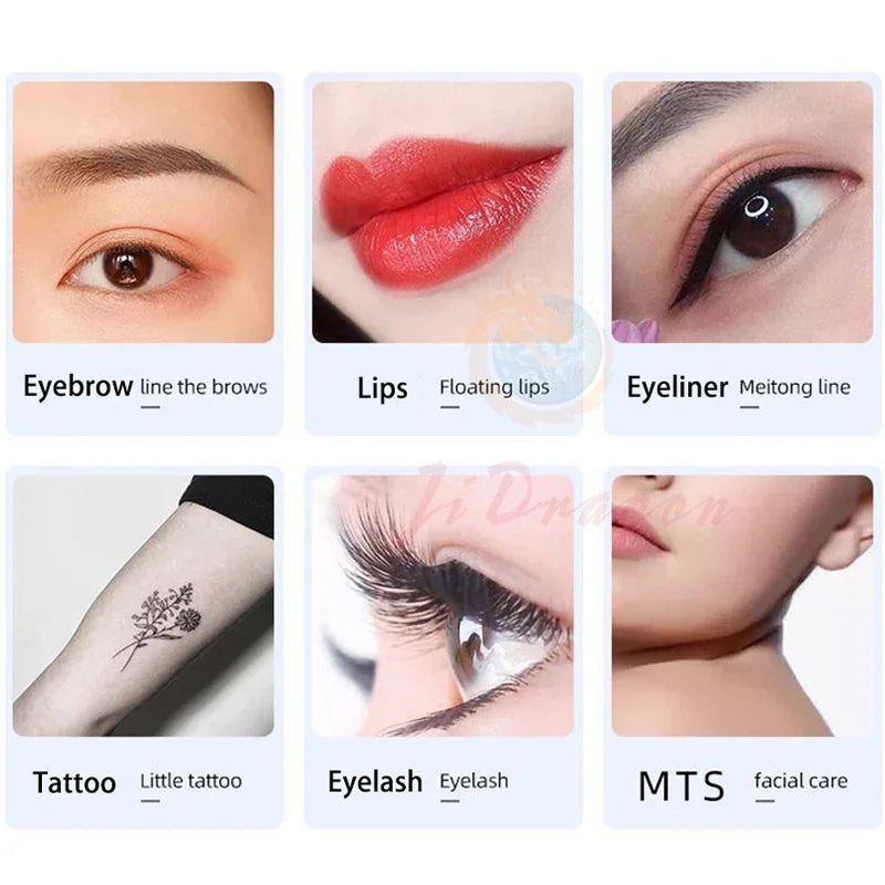 20pcs Professional Universal Tattoo Cartridge Needle Set Round Liner 0.18mm1RL Permanent Makeup Eyebrow Tattoo Machine Supplies