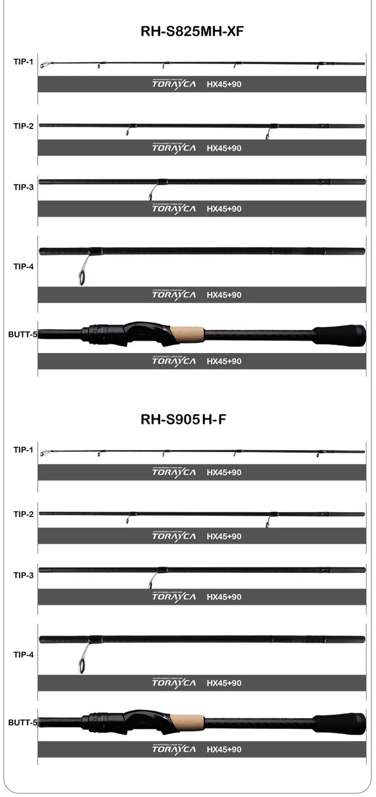 PURELURE SHARPEN Travel Soft Lure Long Spinning and Casting XF/MF Action Rods FUJI Components Bass Pike Rod Fishing Rod Reel