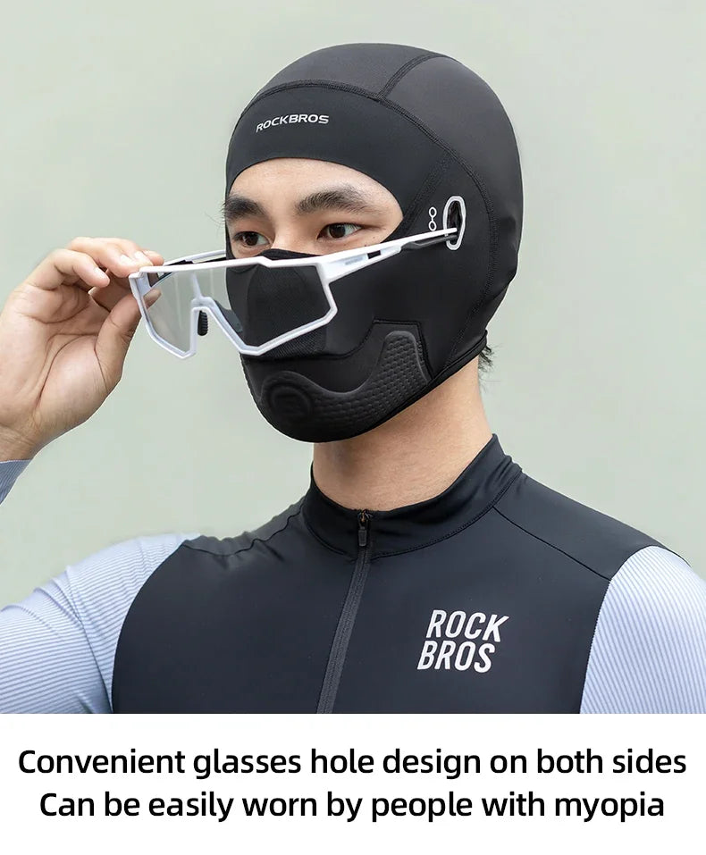 ROCKBROS Summer Cycling Hat Motorcycle Balaclava Bicycle Mask Moto Cap Helmet Liner Cool UV Protection Ice Silk Bike Face Cover