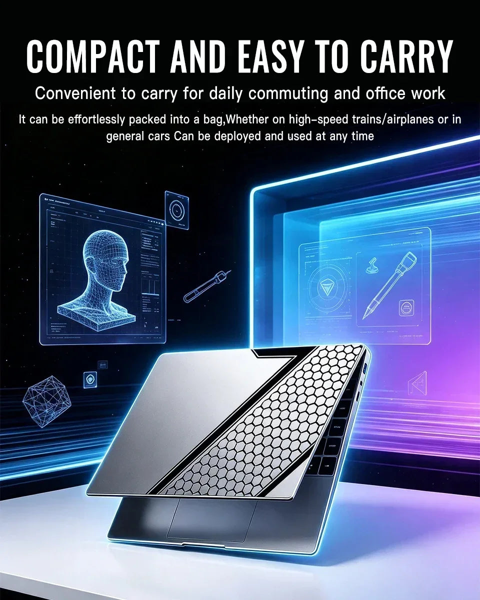 2026 Hot 14.1" Laptop Intel Core i9-10980HK 32GB RAM 2TB SSD Win11 Pro 1920x1080 FHD Ultra Slim Gaming Notebook Computer PC