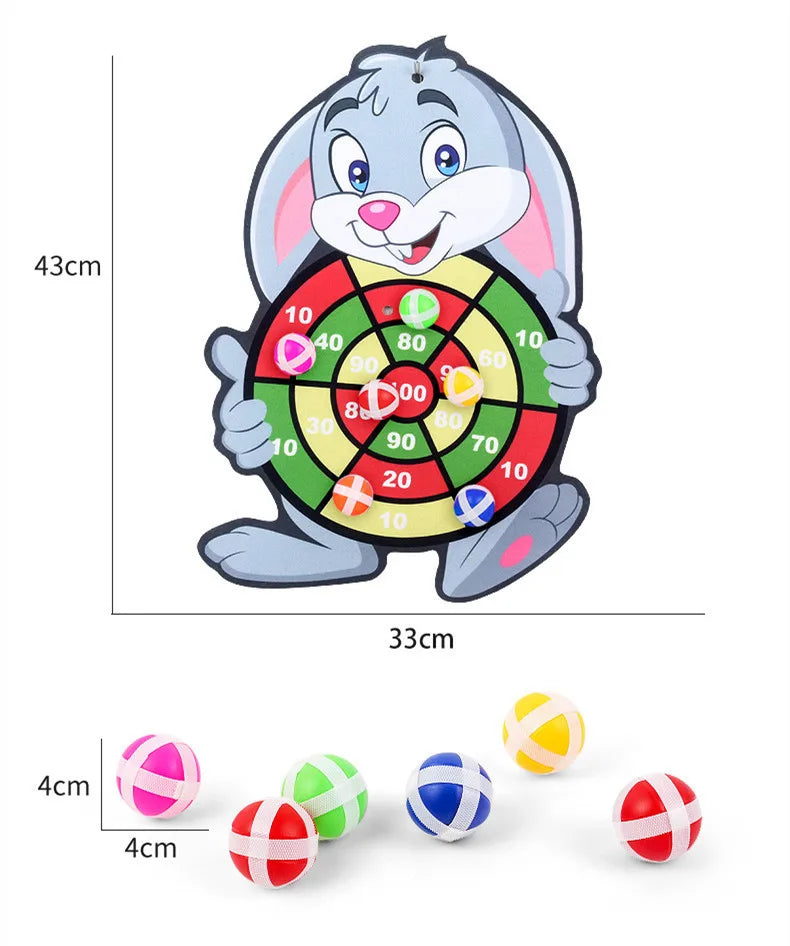 Klisterboll Dartspel Barn – Djurtema Montessori Interaktiv Familjlek CE-märkt 2–4 År C00210 2026