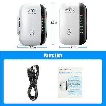 300Mbps Wireless WIFI Repeater 2.4G Wifi Range Extender Wi-Fi Signal Booster Amplifier 802.11N Network Card Adapter Easy Setting