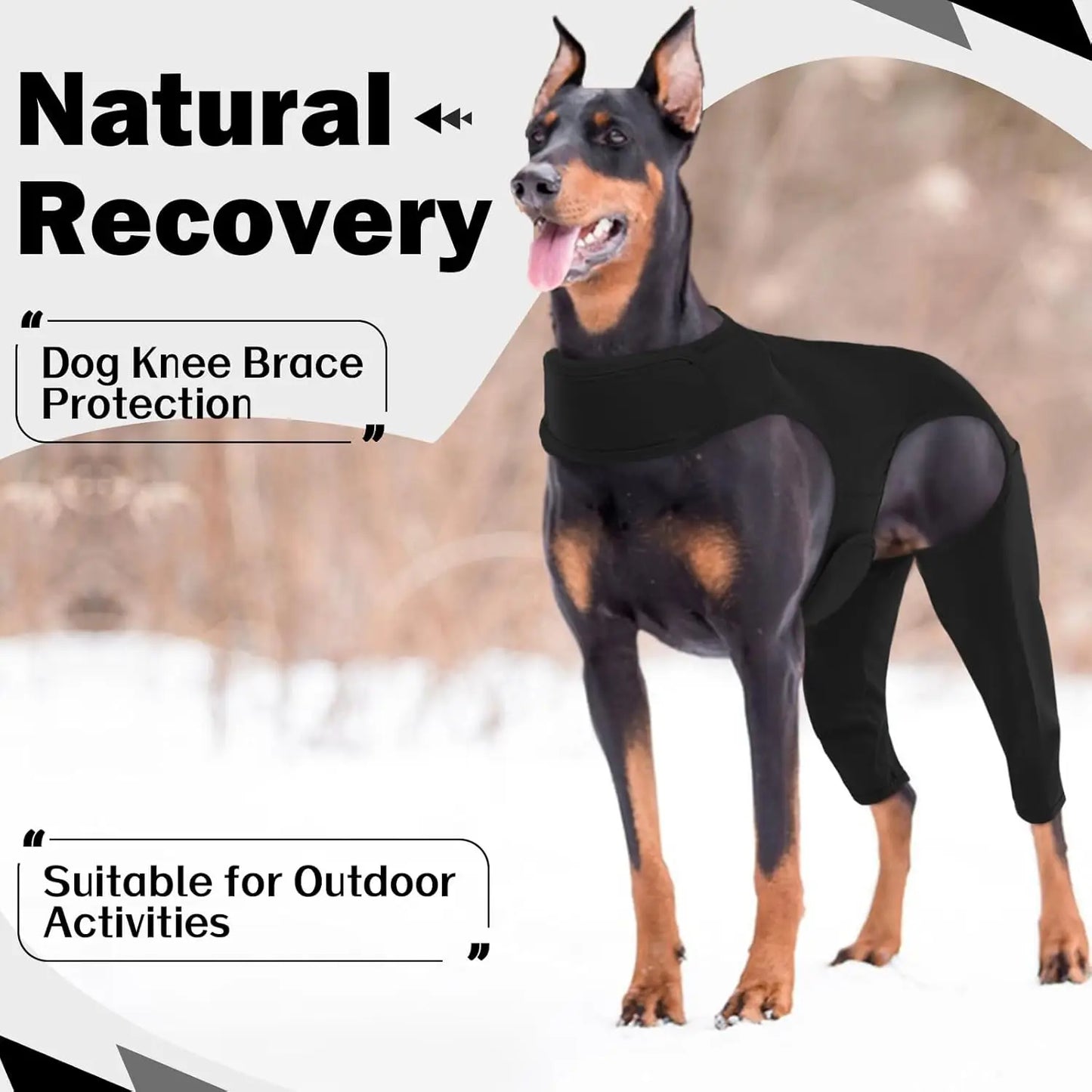 Dog Leg Rehabilitation Suit, Pet Cover to Prevent Licking Wound Elbow Protection, Dog Rehabilitation Instead of Sprain Nursing