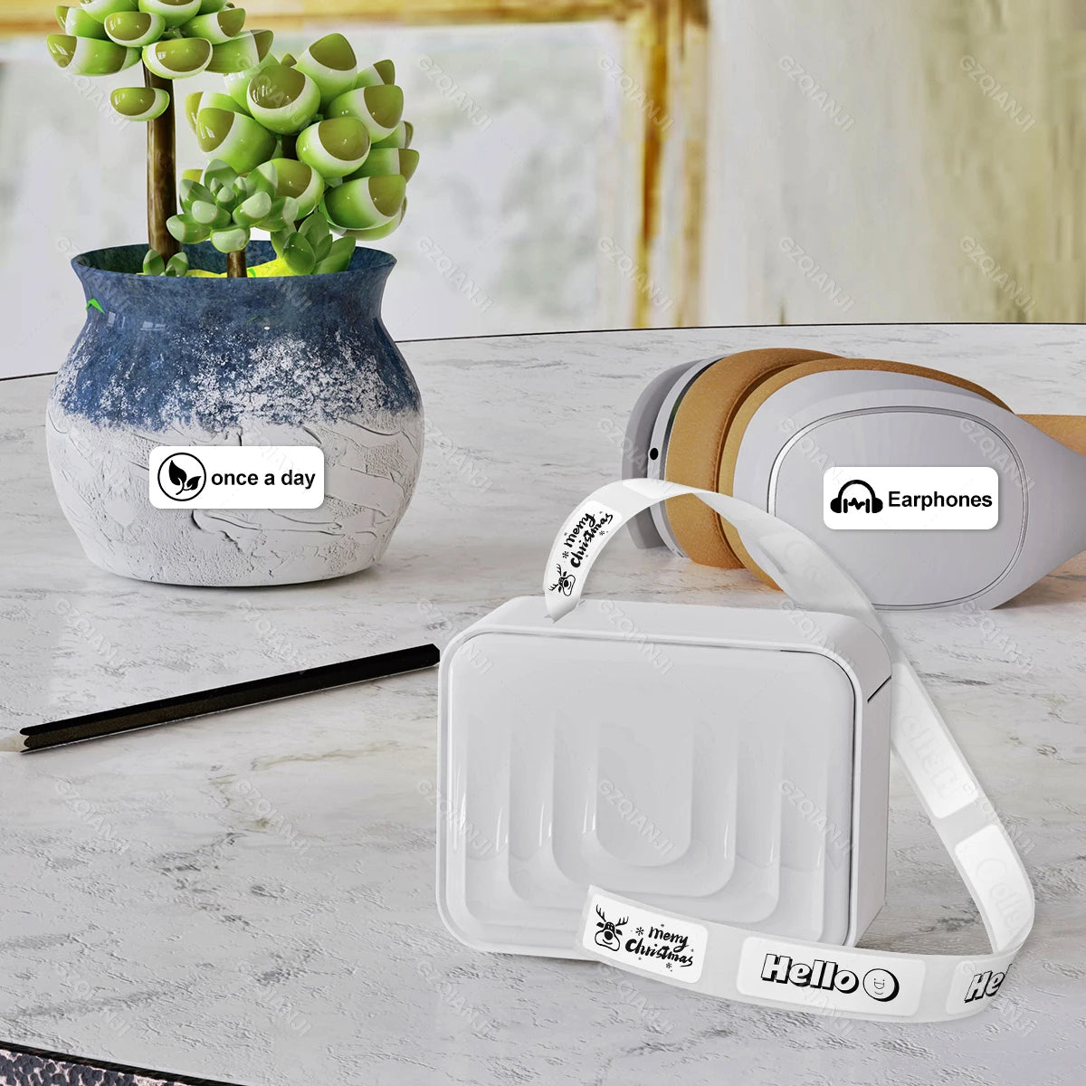 Marklife M1 Trådlös Bluetooth Termisk Etikettskrivare – Bläckfri Mini Portabel App-styrd 12–15mm Hem Kontor 2026