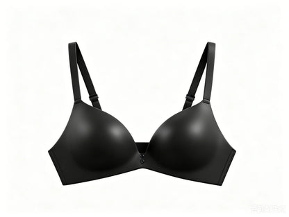 Ice Silk Seamless Wireless Bra Women Push Up Comfort Underwear 3/4 Cup Deep V Neck Daily Lingerie Bralette Plus Size