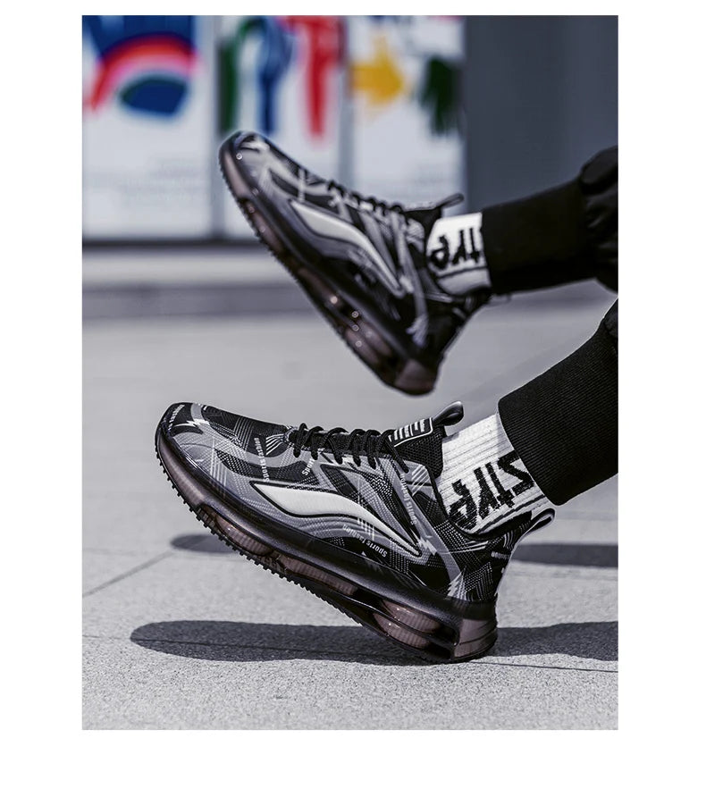 Men's Fashionable Basketball Shoes Air Cushioning Comfortable Non-Slip Breathable Shock-Absorbing Men's Outdoor Activities