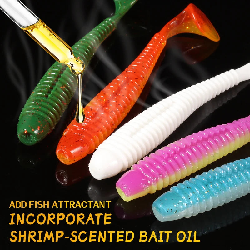 Supercontinent Impact Ring Shad Fishing Lure Soft 63mm 80mm 97mm Plastics Baits Swimbait Jigging Lure Artificial Baits