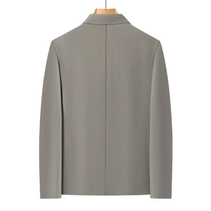 Herr Businessjacka – Smart Casual Kavajtröja med Nedfälld Krage, Vår & Höst, 4 Färger