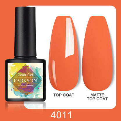 Parkson No Wipe Top Base Coat Nail Gel polish Design Enhancer Varnish Semi Permanent Soak Off UV LED Nail Art Tool
