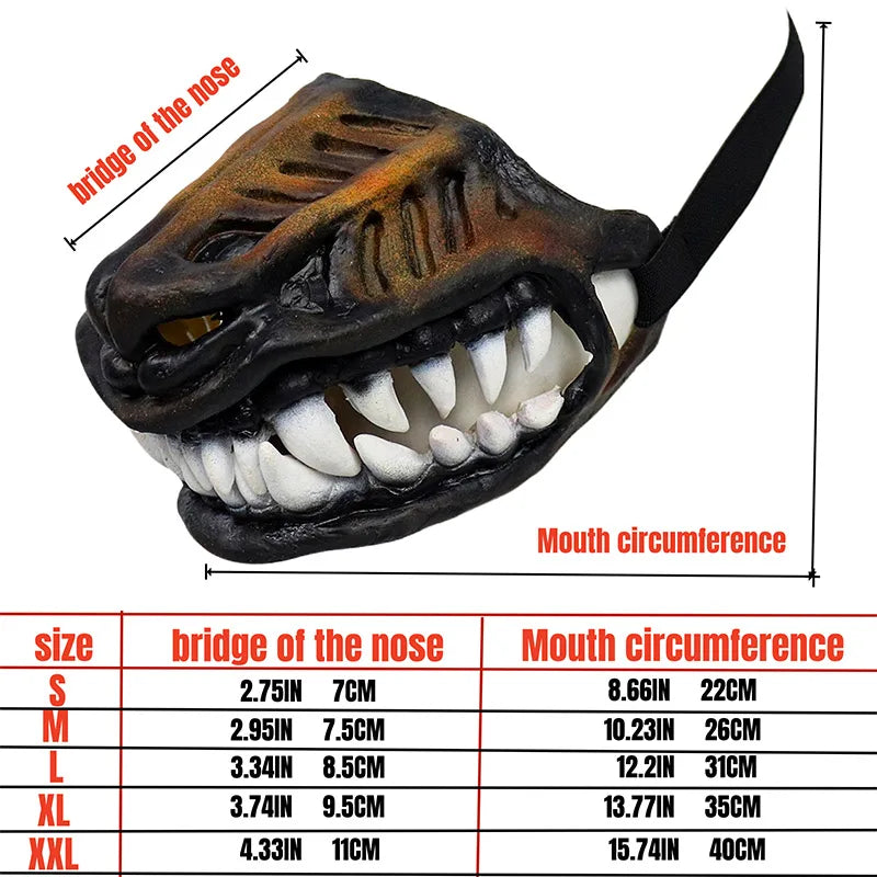 Latex Dog Mask With Blood In Pet Teeth Interesting Adjustable Elastic Cat Dog Mask Halloween Party Pet Dressing Headgear