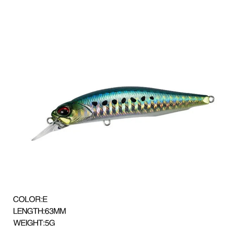 Minnow Fishing Lure Wobbler Rozante 77SP Long Cast Hover Swaying Lure Jerkbait Artificial Bait Culter 77mm/63mm Alburnus Bait
