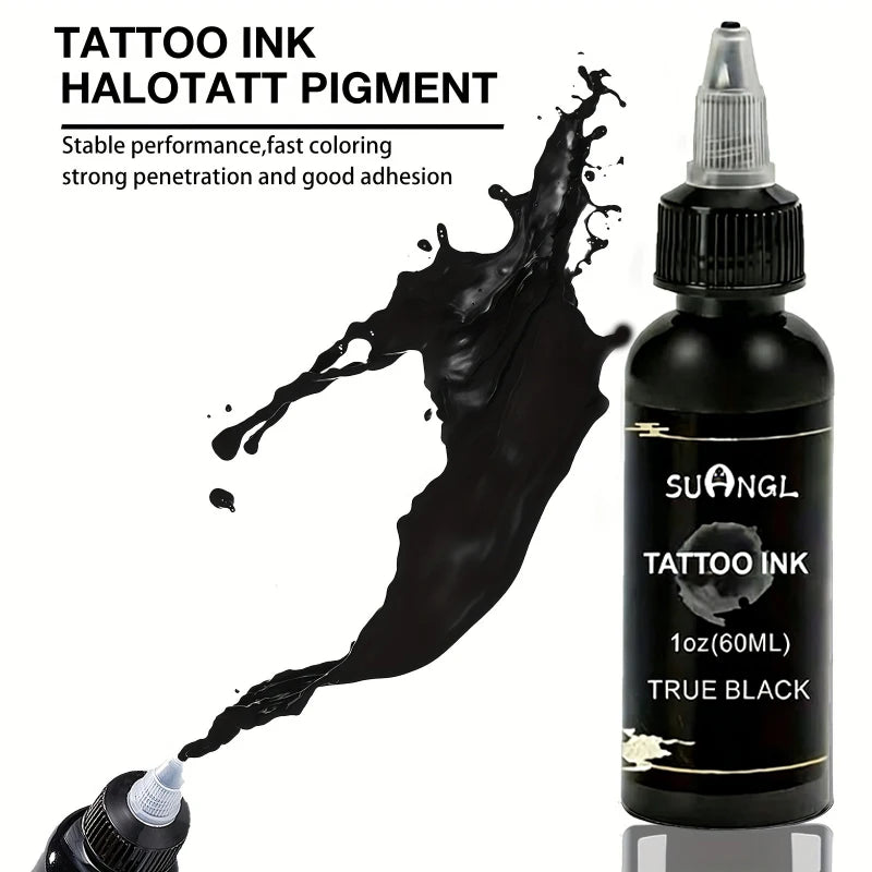 Tattoo Transfer Stencil Kit Black Tattoo Ink Transfer Gel Lotion Stencil Paper Ink Cups Gloves Blue Lotion Set