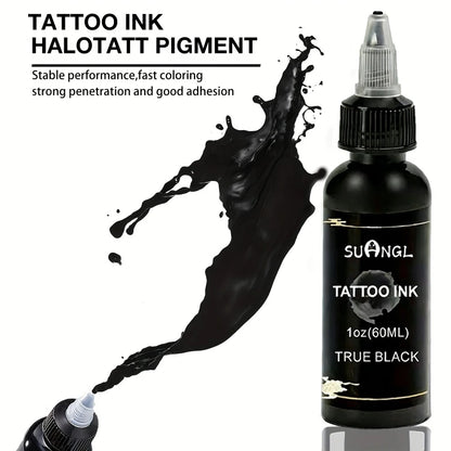 Tattoo Transfer Stencil Kit Black Tattoo Ink Transfer Gel Lotion Stencil Paper Ink Cups Gloves Blue Lotion Set