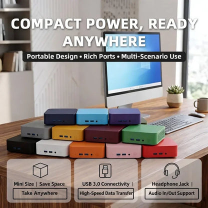 Intel Core i9 10980HK Ultra Compact Mini PC 16GB RAM 2TB M.2 SSD WiFi6 BT5.2 4K Display Gaming Office Workstation Pro