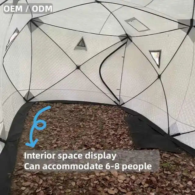 ShineMaster Sauna Tent Mobile Sauna Rooms for Outdoor Hub Sweat Tent with Waterproof Cover Ice Fishing Tent