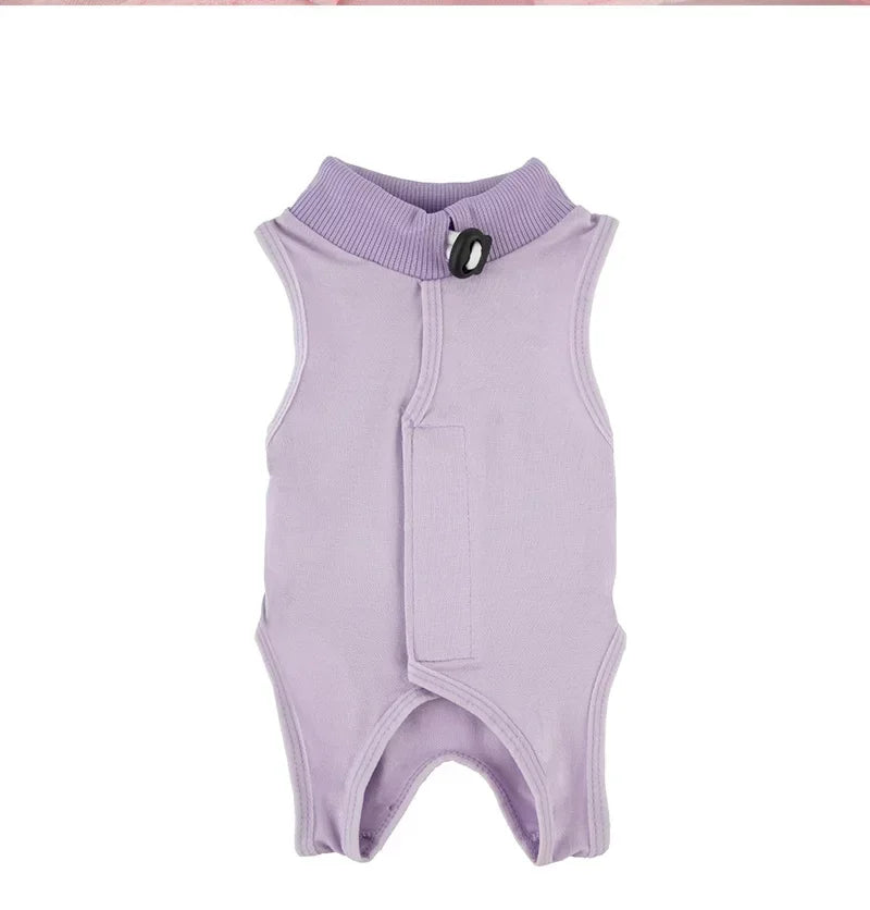 Soft Cat Recovery Vest Anti Licking Kitten Surgery Suit Pet Sterilization Jumpsuit Comfortable Weaning Clothes for Daily Care