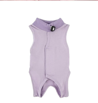 Soft Cat Recovery Vest Anti Licking Kitten Surgery Suit Pet Sterilization Jumpsuit Comfortable Weaning Clothes for Daily Care