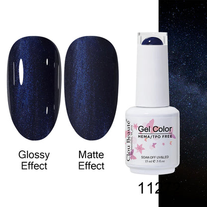 Clou Beaute Gel Nail Polish Neon Brown Royal Blue Red Green Pastal Nude Nail Art Varnishes Gel Lacquer Top Coat UV Gel Nail