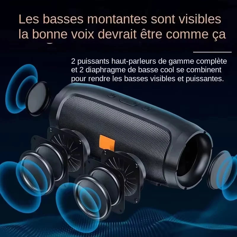 Lenovo Bluetooth 5.4 Portable Wireless Speakers TF USB FM Dual Speaker Stereo Playback Voice Broadcasting Subwoofer Speaker