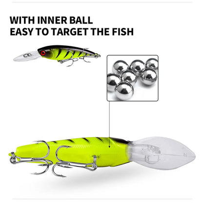 20PCS Suspending Jerkbait Minnow Lures – Slow Sinking Hard Bait with Treble Hooks for Bass Musky Zander Freshwater Saltwater