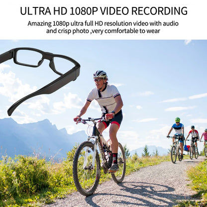 Camera Glasses Sports Action 1080P HD Video Recording Photos Taking for Cycling Outdoor Activities Action Glasses Camera