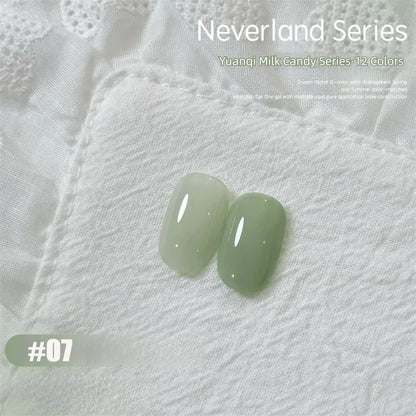 MAINEL 1-12Pcs Fashion Nude Shiny Soak Off UV Gel Nail Gel Polish Cosmetics Nail Art Nails Gel Polish Tips Nail Varnish