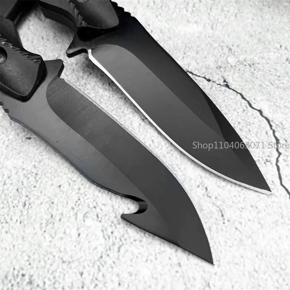 Portable Straight Cutter Built 5Cr13Mov Steel Blade and Comfortable ABS Grip, Equipped with Sheath for Field Trips and Daily Use