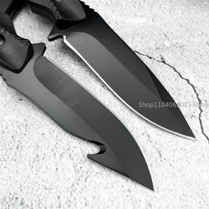 Portable Straight Cutter Built 5Cr13Mov Steel Blade and Comfortable ABS Grip, Equipped with Sheath for Field Trips and Daily Use