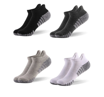 6pairs thickened towel bottom running socks mesh boat socks non-slip breathable sports socks Low cut Men's socks Women's socks