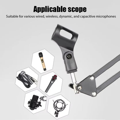Adjustable Microphone Stand Desktop Boom Holder Professional Flexible Scissor Arm for Podcast/Streaming/Youtube