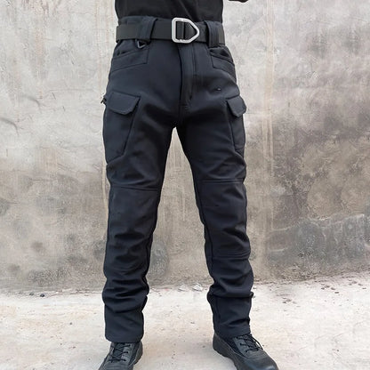 Outdoor Assault Pants with Thickened Fleece for Men Waterproof and Warm Various Colors of Casual Work Pants Hiking Pants