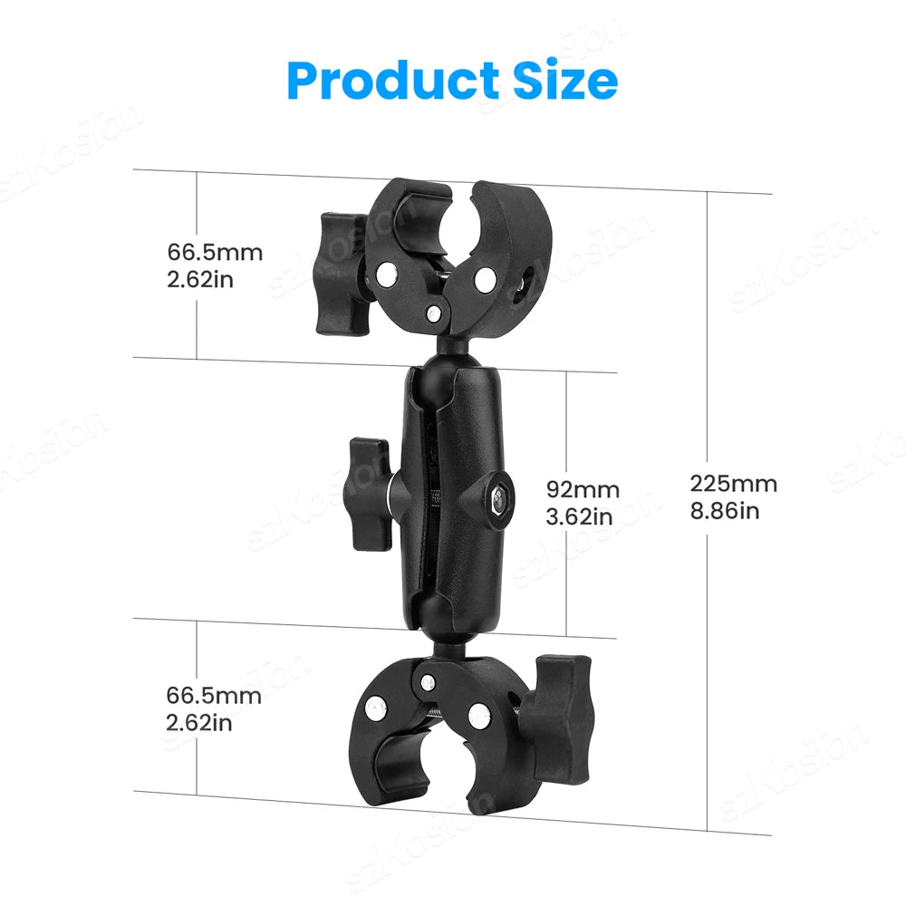 For Insta 360 X5 X4 X3 GO 3S Motorcycle Bicycle Clip Bracket for GoPro 13 12 11 DJI Action 6 Bike Selfie Stick Camera Accessory