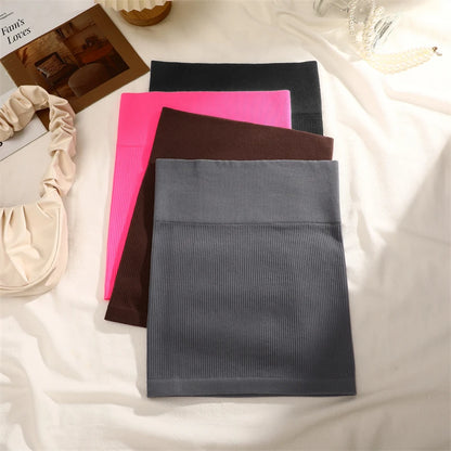Women Ribbed Sexy High Waist Mini Slim Skirt,Versatile for Office Pencil Skirt Solid Color Soft Stretchy Short Skirt All-Season