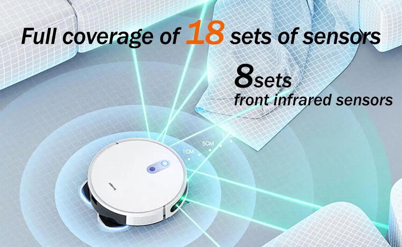 Arnagar S10 Robot Vacuum Cleaner Auto Empty Dust Collection Sweep Mop 12000Pa 5200mAh Low Noise APP Control for home cleanning
