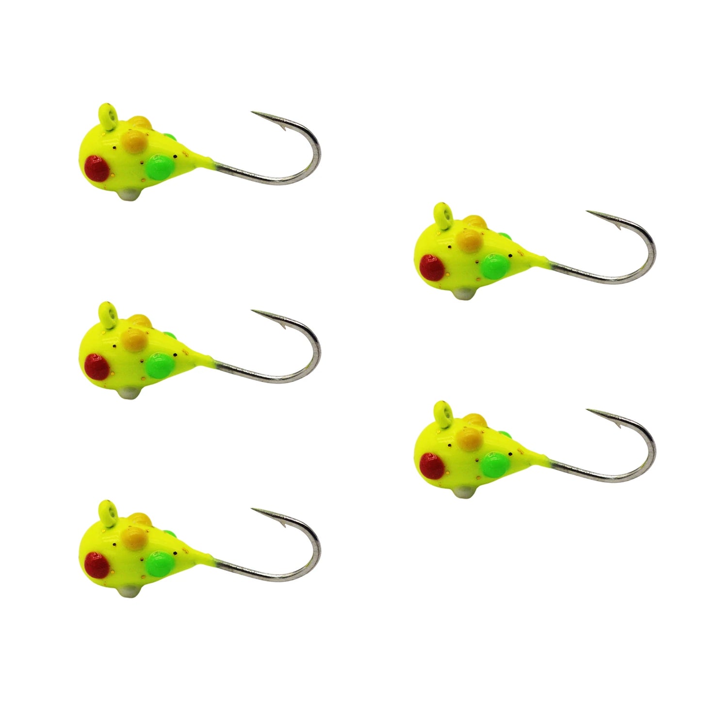 Tungsten Ice Jigs Glow Tungsten Ice Fishing Lure Jigs for Crappie Panfish Walleye