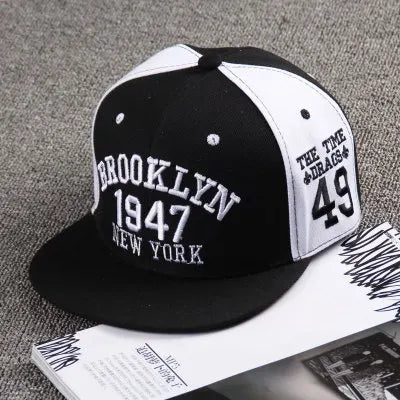Hip Hop Embroidery Flat Brim Adjustable Caps Hats Snapback Bone New York Brooklyn Trucker Men Bill Brooklyn Plain Visor Brim Era