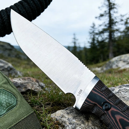 853 Wilderness Adventure Fixed 8Cr13Mov Blade Knife Practical Tool Outdoor Camping Fishing Jungle Trekking Straight Knife EDC