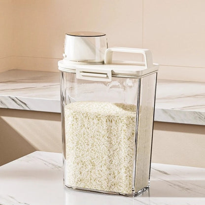 Moisture-Proof Storage Container for Grains Pet Food Snacks Transparent Sealed Food Storage Jar Kitchen Organizer for Dry Foods